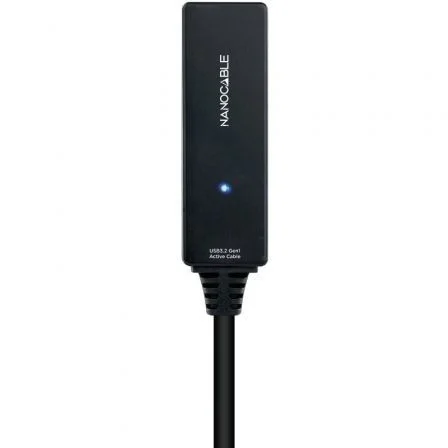 CABLE USB 3.2 Gen1 PROLONGADOR CON AMPLIFICADOR USB-C/M-H 5 M NEGRO NANOCABLE